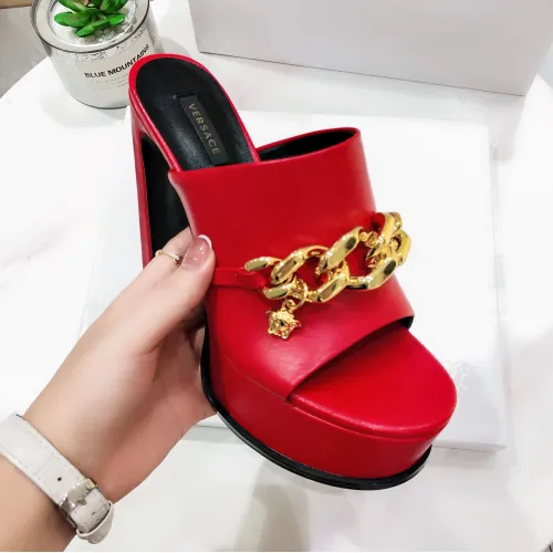 Cheap Versace Slippers For Women #1431918 Replica Wholesale [$118.00 USD] [ITEM#1431918] on Replica Versace Slippers