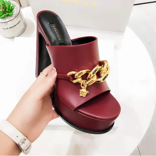 Cheap Versace Slippers For Women #1431919 Replica Wholesale [$118.00 USD] [ITEM#1431919] on Replica Versace Slippers