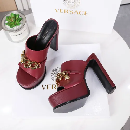 Cheap Versace Slippers For Women #1431919 Replica Wholesale [$118.00 USD] [ITEM#1431919] on Replica Versace Slippers