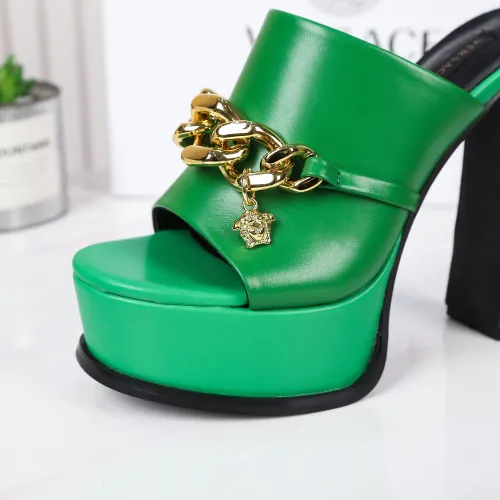 Cheap Versace Slippers For Women #1431921 Replica Wholesale [$118.00 USD] [ITEM#1431921] on Replica Versace Slippers