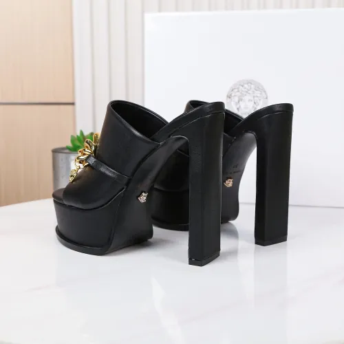 Cheap Versace Slippers For Women #1431922 Replica Wholesale [$118.00 USD] [ITEM#1431922] on Replica Versace Slippers