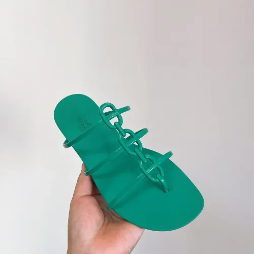 Cheap Hermes Slippers For Women #1431989 Replica Wholesale [$48.00 USD] [ITEM#1431989] on Replica Hermes Slippers