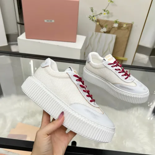 Cheap MIU MIU Casual Shoes For Women #1432121 Replica Wholesale [$88.00 USD] [ITEM#1432121] on Replica MIU MIU Casual Shoes