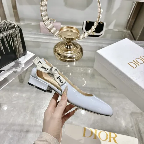 Cheap Christian Dior Flat Shoes For Women #1432123 Replica Wholesale [$92.00 USD] [ITEM#1432123] on Replica Christian Dior Flat Shoes