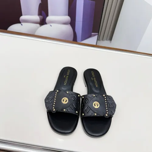 Cheap Louis Vuitton Slippers For Women #1432143 Replica Wholesale [$85.00 USD] [ITEM#1432143] on Replica Louis Vuitton Slippers