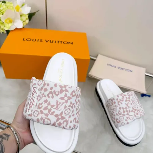 Cheap Louis Vuitton Slippers For Women #1432147 Replica Wholesale [$72.00 USD] [ITEM#1432147] on Replica Louis Vuitton Slippers
