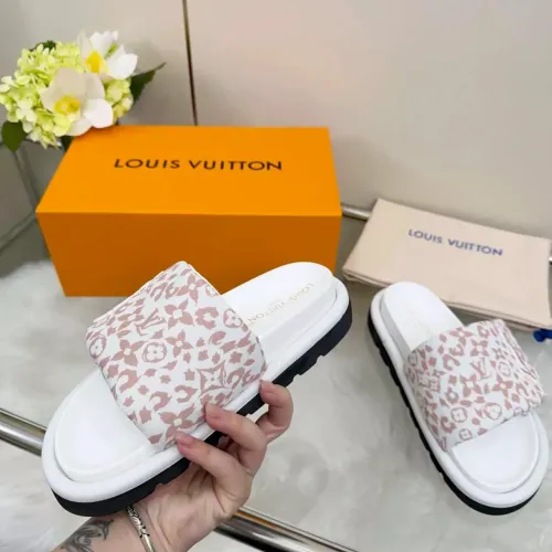 Cheap Louis Vuitton Slippers For Women #1432147 Replica Wholesale [$72.00 USD] [ITEM#1432147] on Replica Louis Vuitton Slippers