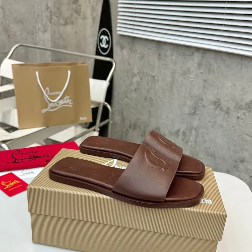 Cheap Christian Louboutin CL Slippers For Women #1432221 Replica Wholesale [$92.00 USD] [ITEM#1432221] on Replica Christian Louboutin CL Slippers