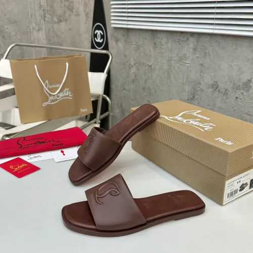 Cheap Christian Louboutin CL Slippers For Women #1432221 Replica Wholesale [$92.00 USD] [ITEM#1432221] on Replica Christian Louboutin CL Slippers