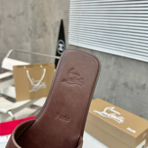 Cheap Christian Louboutin CL Slippers For Women #1432221 Replica Wholesale [$92.00 USD] [ITEM#1432221] on Replica Christian Louboutin CL Slippers