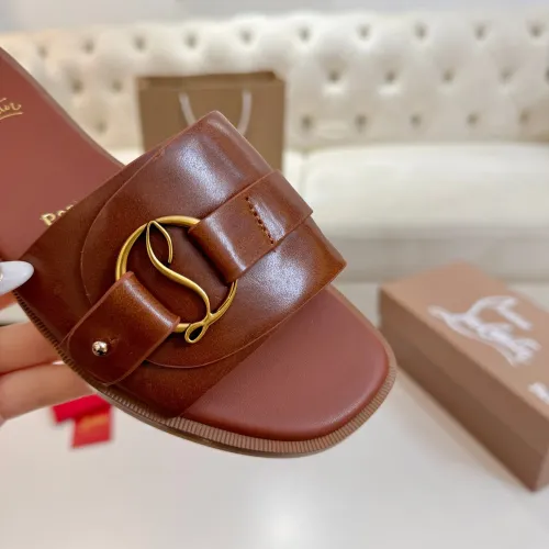 Cheap Christian Louboutin CL Slippers For Women #1432223 Replica Wholesale [$96.00 USD] [ITEM#1432223] on Replica Christian Louboutin CL Slippers