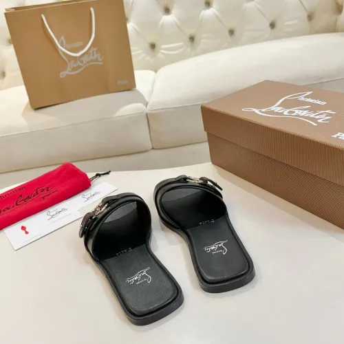Cheap Christian Louboutin CL Slippers For Women #1432224 Replica Wholesale [$96.00 USD] [ITEM#1432224] on Replica Christian Louboutin CL Slippers
