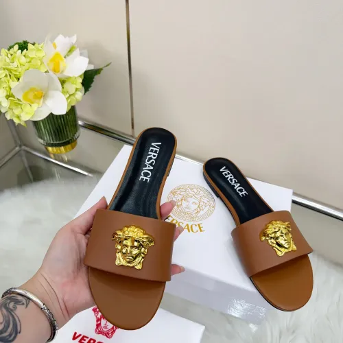 Cheap Versace Slippers For Women #1432225 Replica Wholesale [$82.00 USD] [ITEM#1432225] on Replica Versace Slippers