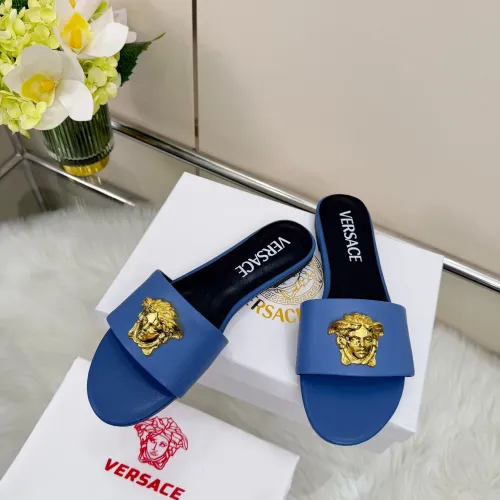 Cheap Versace Slippers For Women #1432226 Replica Wholesale [$82.00 USD] [ITEM#1432226] on Replica Versace Slippers