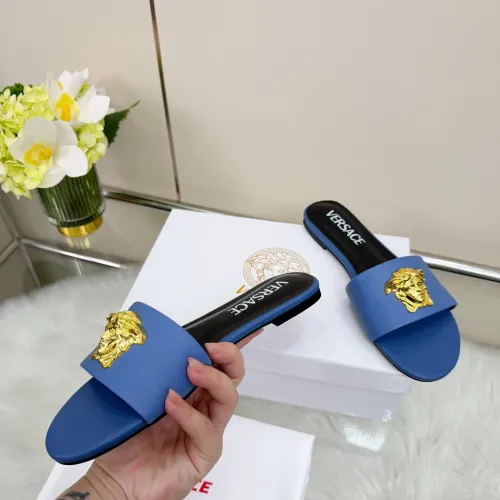 Cheap Versace Slippers For Women #1432226 Replica Wholesale [$82.00 USD] [ITEM#1432226] on Replica Versace Slippers
