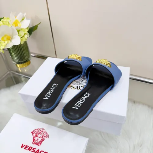 Cheap Versace Slippers For Women #1432226 Replica Wholesale [$82.00 USD] [ITEM#1432226] on Replica Versace Slippers