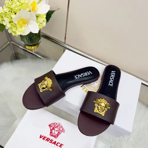 Cheap Versace Slippers For Women #1432227 Replica Wholesale [$82.00 USD] [ITEM#1432227] on Replica Versace Slippers