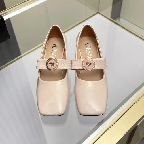 Cheap Versace Flat Shoes For Women #1432235 Replica Wholesale [$82.00 USD] [ITEM#1432235] on Replica Versace Flat Shoes