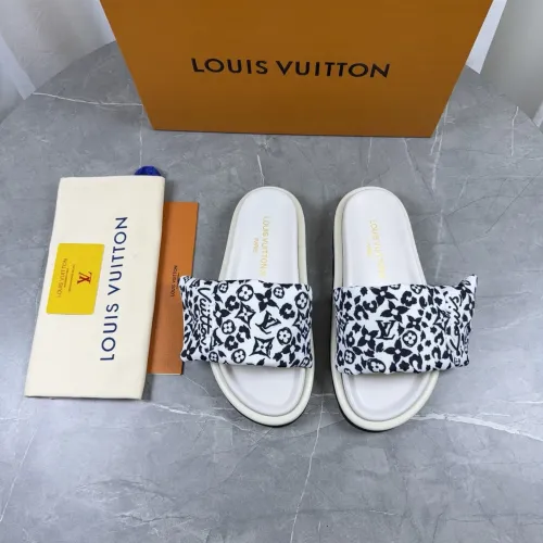 Cheap Louis Vuitton Slippers For Women #1432263 Replica Wholesale [$76.00 USD] [ITEM#1432263] on Replica Louis Vuitton Slippers