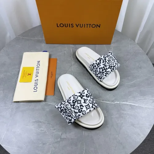 Cheap Louis Vuitton Slippers For Women #1432263 Replica Wholesale [$76.00 USD] [ITEM#1432263] on Replica Louis Vuitton Slippers