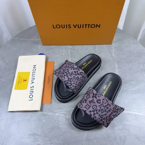 Cheap Louis Vuitton Slippers For Women #1432265 Replica Wholesale [$76.00 USD] [ITEM#1432265] on Replica Louis Vuitton Slippers
