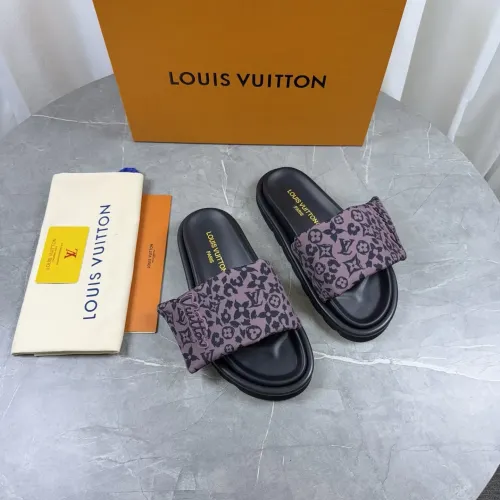Cheap Louis Vuitton Slippers For Women #1432265 Replica Wholesale [$76.00 USD] [ITEM#1432265] on Replica Louis Vuitton Slippers