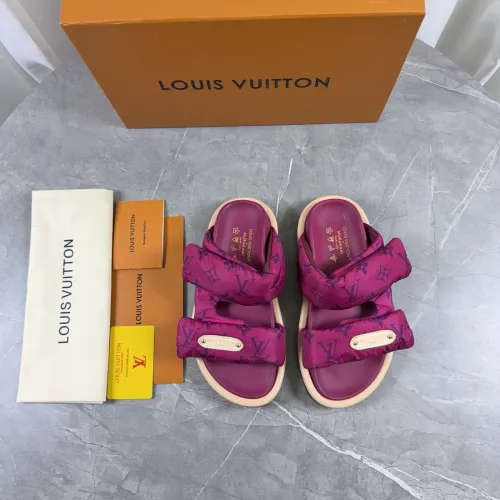 Cheap Louis Vuitton Slippers For Women #1432269 Replica Wholesale [$82.00 USD] [ITEM#1432269] on Replica Louis Vuitton Slippers