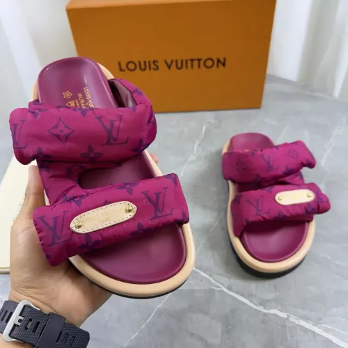Cheap Louis Vuitton Slippers For Women #1432269 Replica Wholesale [$82.00 USD] [ITEM#1432269] on Replica Louis Vuitton Slippers