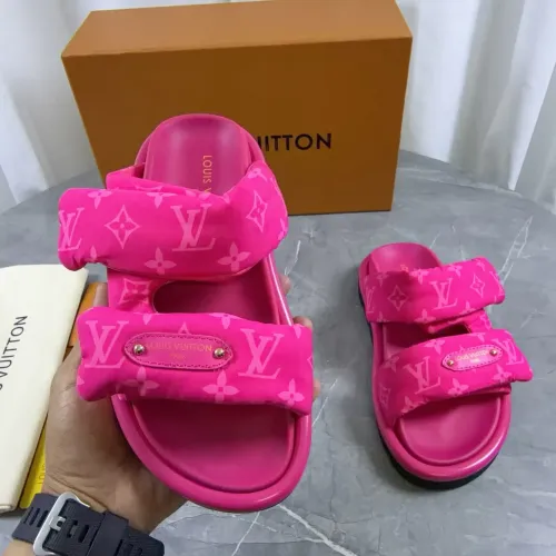 Cheap Louis Vuitton Slippers For Women #1432270 Replica Wholesale [$82.00 USD] [ITEM#1432270] on Replica Louis Vuitton Slippers