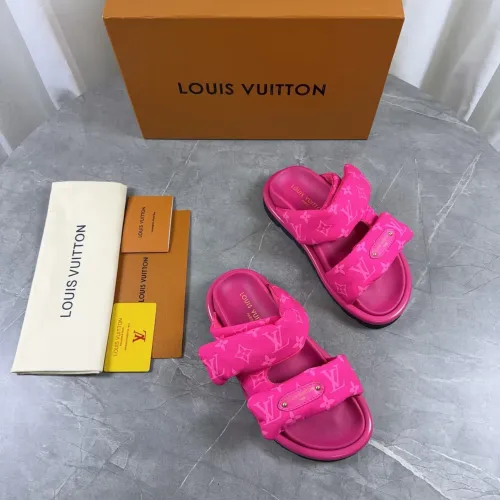 Cheap Louis Vuitton Slippers For Women #1432270 Replica Wholesale [$82.00 USD] [ITEM#1432270] on Replica Louis Vuitton Slippers