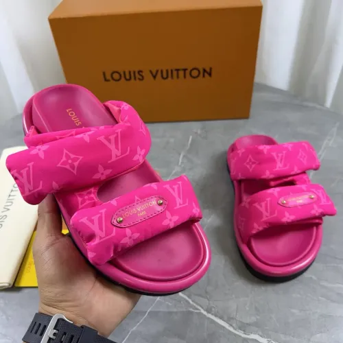 Cheap Louis Vuitton Slippers For Women #1432270 Replica Wholesale [$82.00 USD] [ITEM#1432270] on Replica Louis Vuitton Slippers