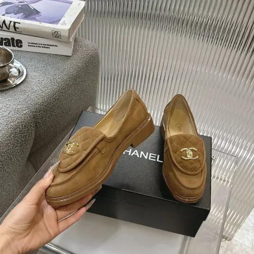 Cheap Chanel Leather Shoes For Women #1432495 Replica Wholesale [$92.00 USD] [ITEM#1432495] on Replica Chanel Leather Shoes