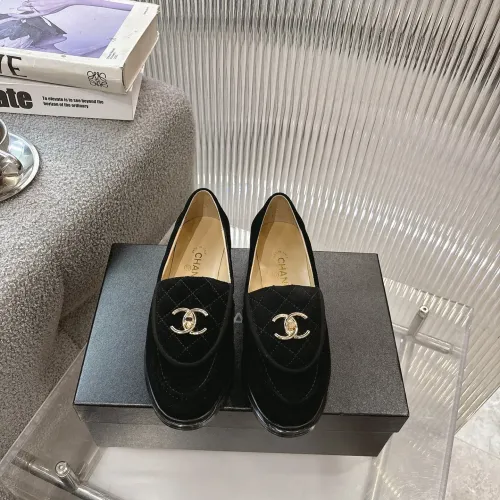 Cheap Chanel Leather Shoes For Women #1432497 Replica Wholesale [$92.00 USD] [ITEM#1432497] on Replica Chanel Leather Shoes