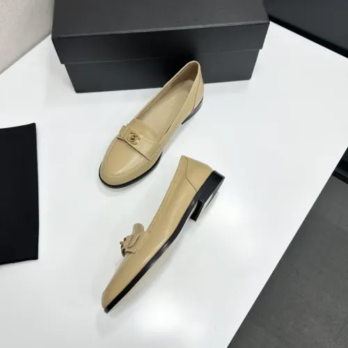 Cheap Chanel Leather Shoes For Women #1432498 Replica Wholesale [$112.00 USD] [ITEM#1432498] on Replica Chanel Leather Shoes