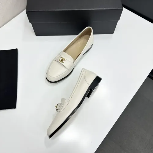 Cheap Chanel Leather Shoes For Women #1432499 Replica Wholesale [$112.00 USD] [ITEM#1432499] on Replica Chanel Leather Shoes