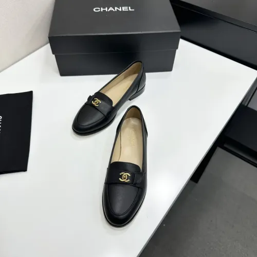 Cheap Chanel Leather Shoes For Women #1432500 Replica Wholesale [$112.00 USD] [ITEM#1432500] on Replica Chanel Leather Shoes