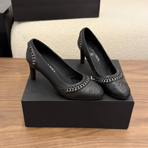 Cheap Chanel High-Heeled Shoes For Women #1432597 Replica Wholesale [$122.00 USD] [ITEM#1432597] on Replica Chanel High-Heeled Shoes