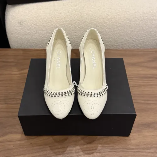 Cheap Chanel High-Heeled Shoes For Women #1432599 Replica Wholesale [$122.00 USD] [ITEM#1432599] on Replica Chanel High-Heeled Shoes
