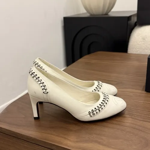 Cheap Chanel High-Heeled Shoes For Women #1432599 Replica Wholesale [$122.00 USD] [ITEM#1432599] on Replica Chanel High-Heeled Shoes