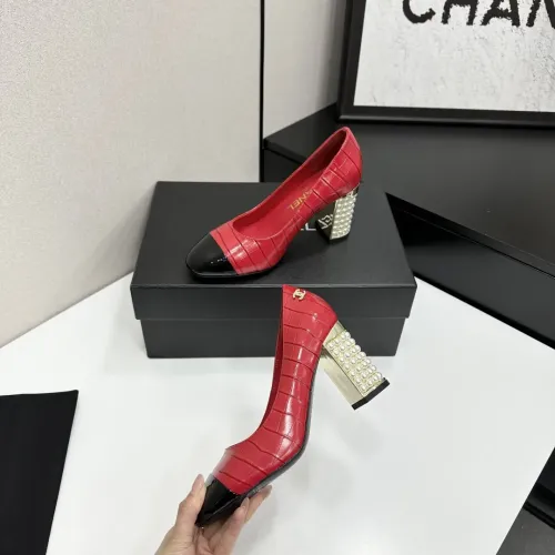 Cheap Chanel High-Heeled Shoes For Women #1432604 Replica Wholesale [$112.00 USD] [ITEM#1432604] on Replica Chanel High-Heeled Shoes