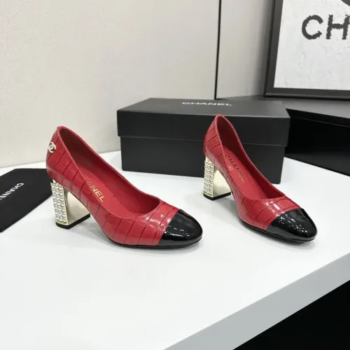 Cheap Chanel High-Heeled Shoes For Women #1432604 Replica Wholesale [$112.00 USD] [ITEM#1432604] on Replica Chanel High-Heeled Shoes