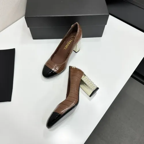 Cheap Chanel High-Heeled Shoes For Women #1432605 Replica Wholesale [$112.00 USD] [ITEM#1432605] on Replica Chanel High-Heeled Shoes