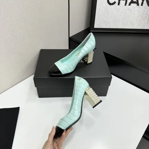 Cheap Chanel High-Heeled Shoes For Women #1432607 Replica Wholesale [$112.00 USD] [ITEM#1432607] on Replica Chanel High-Heeled Shoes