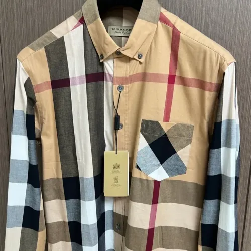 Cheap Burberry Shirts Long Sleeved For Men #1432619 Replica Wholesale [$60.00 USD] [ITEM#1432619] on Replica Burberry Shirts