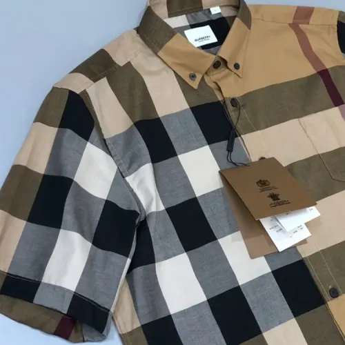 Cheap Burberry Shirts Short Sleeved For Men #1432662 Replica Wholesale [$56.00 USD] [ITEM#1432662] on Replica Burberry Shirts