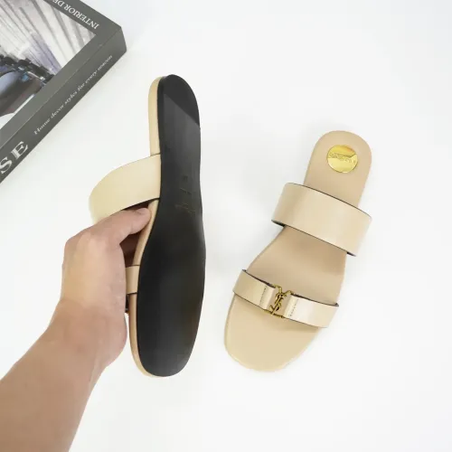 Cheap Yves Saint Laurent YSL Slippers For Women #1432757 Replica Wholesale [$88.00 USD] [ITEM#1432757] on Replica Yves Saint Laurent YSL Slippers
