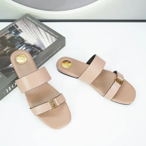 Cheap Yves Saint Laurent YSL Slippers For Women #1432758 Replica Wholesale [$88.00 USD] [ITEM#1432758] on Replica Yves Saint Laurent YSL Slippers