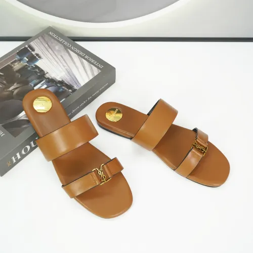 Cheap Yves Saint Laurent YSL Slippers For Women #1432761 Replica Wholesale [$88.00 USD] [ITEM#1432761] on Replica Yves Saint Laurent YSL Slippers