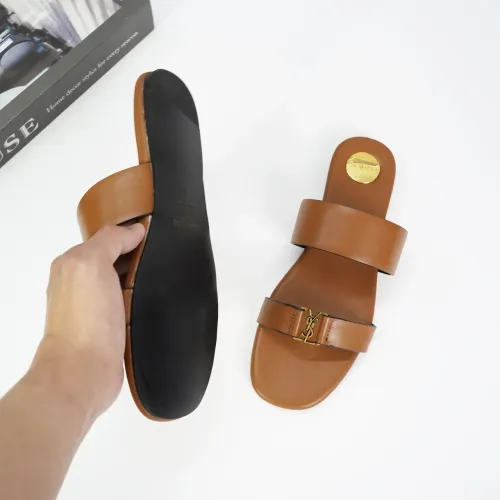Cheap Yves Saint Laurent YSL Slippers For Women #1432761 Replica Wholesale [$88.00 USD] [ITEM#1432761] on Replica Yves Saint Laurent YSL Slippers