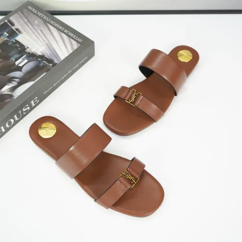 Cheap Yves Saint Laurent YSL Slippers For Women #1432762 Replica Wholesale [$88.00 USD] [ITEM#1432762] on Replica Yves Saint Laurent YSL Slippers